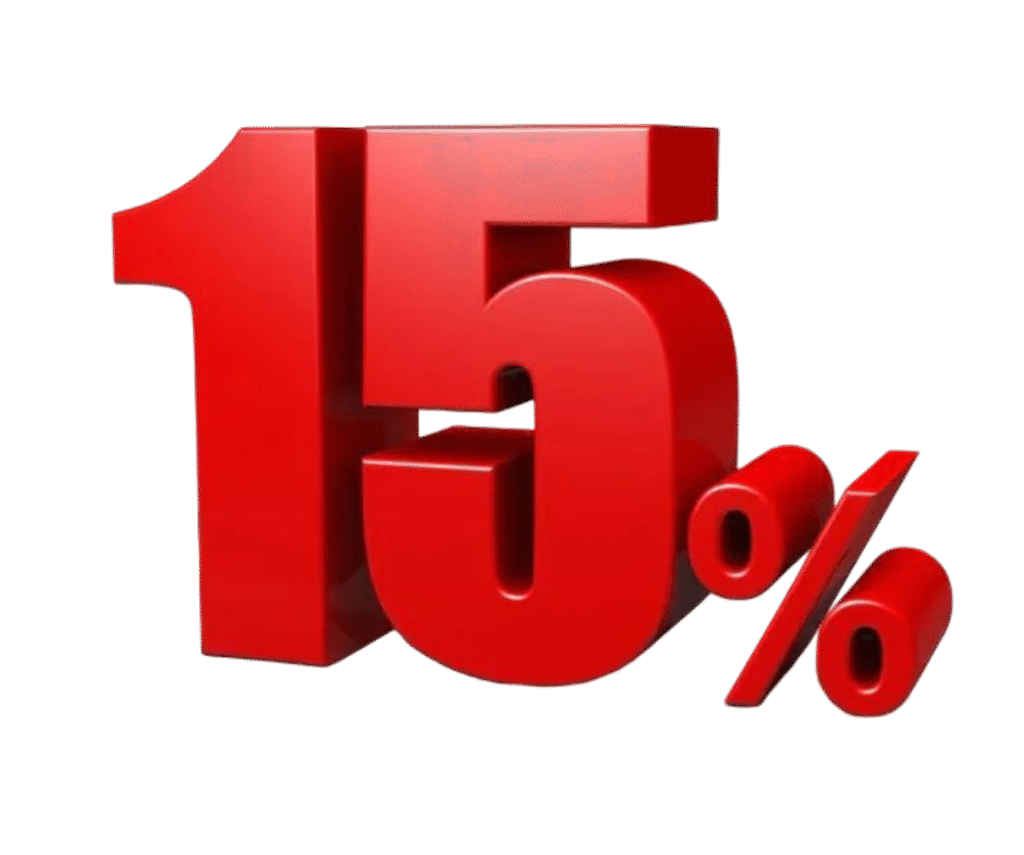 desconto 15%
